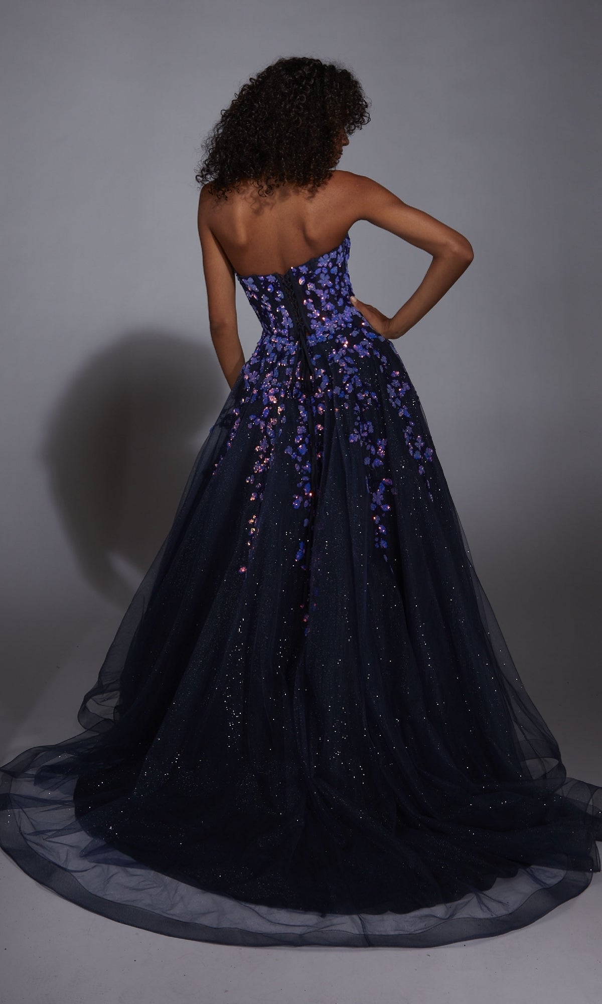 Navy Blue Prom Ball Gown: Aerie Couture 350