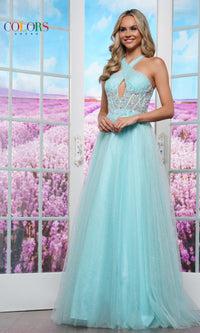 Glitter Tulle Prom Ball Gown: Colors Dress 3514