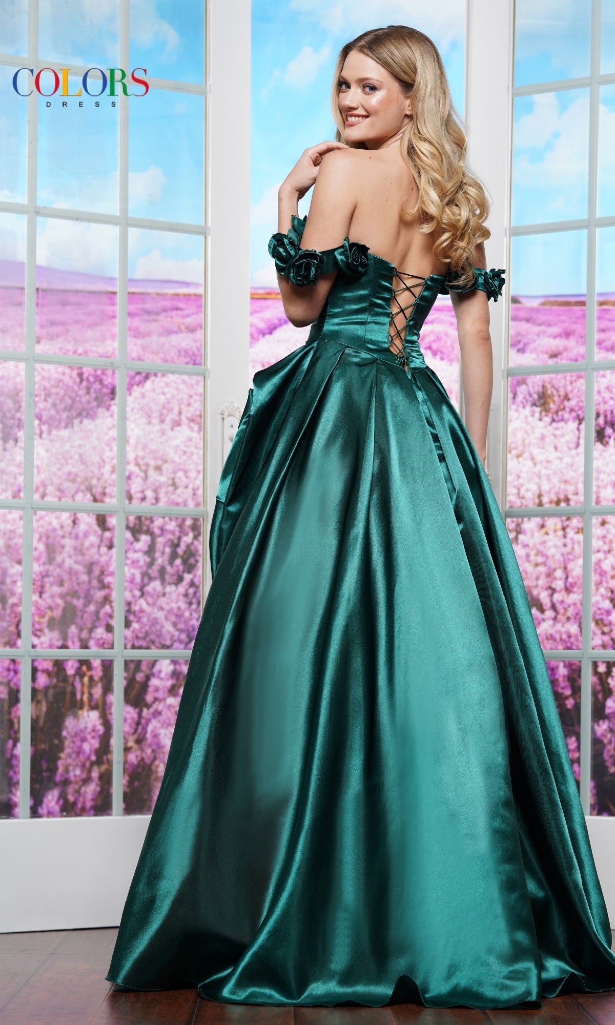 Off-the-Shoulder Prom Ball Gown: Colors Dress 3521