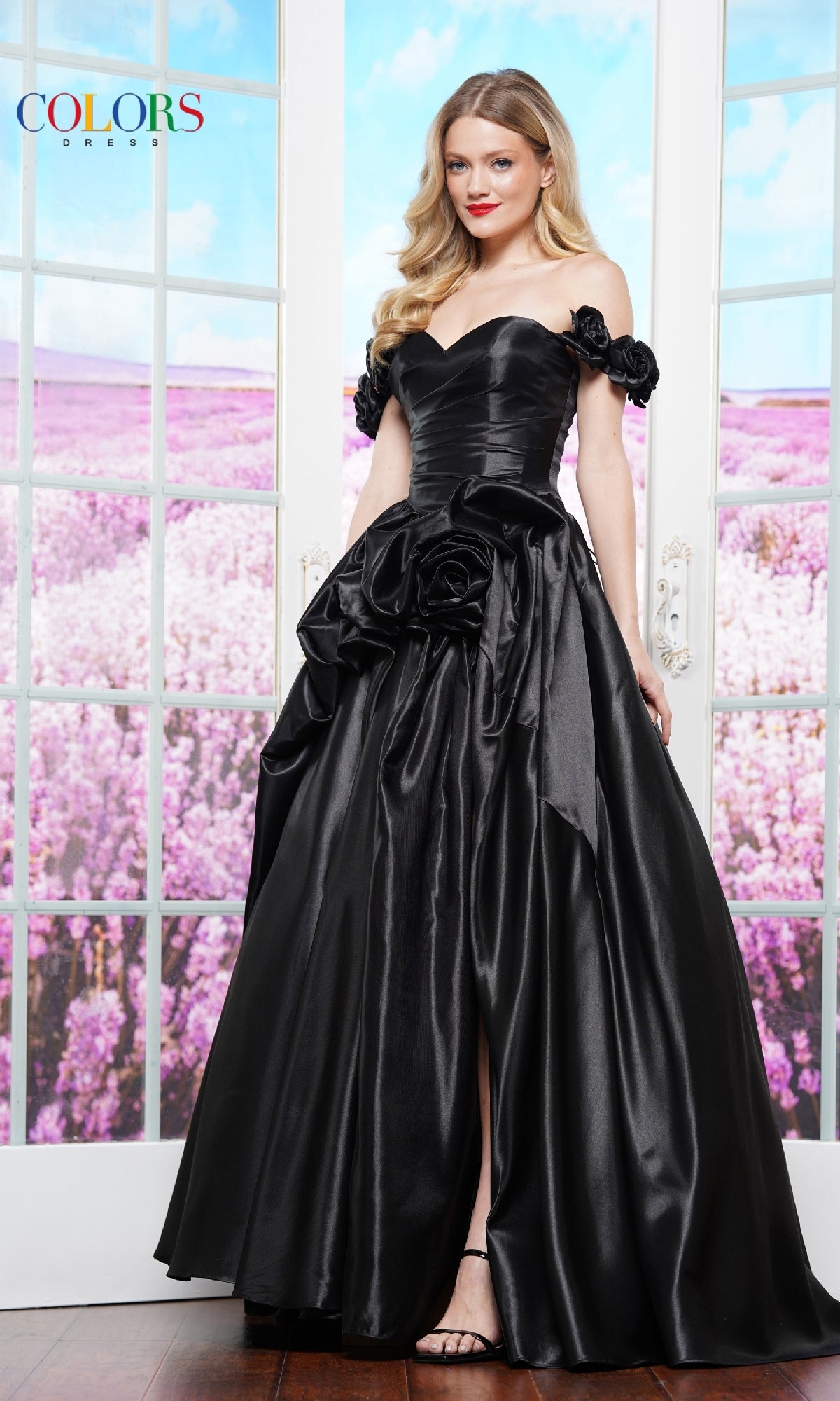 Off-the-Shoulder Prom Ball Gown: Colors Dress 3521