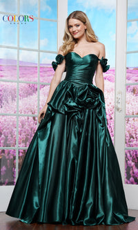 Off-the-Shoulder Prom Ball Gown: Colors Dress 3521