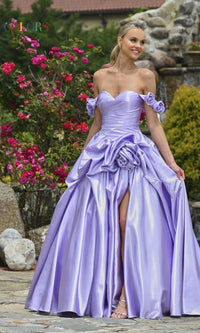 Off-the-Shoulder Prom Ball Gown: Colors Dress 3521