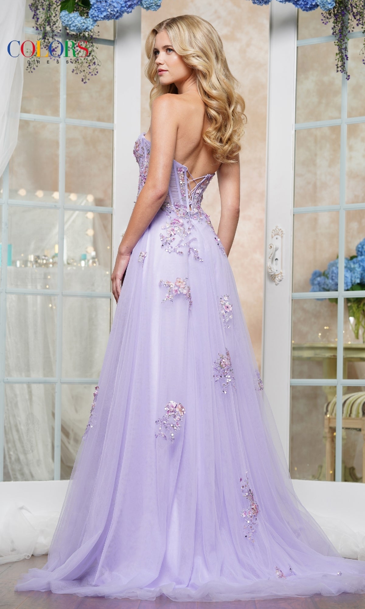 Strapless Long Prom Ball Gown: Colors Dress 3575