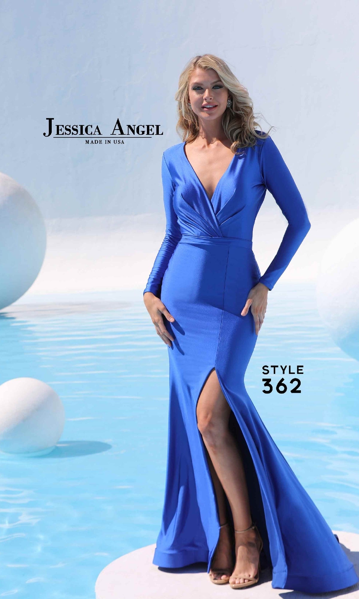 Long Sleeve Long Formal Dress: Jessica Angel 362