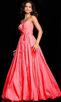 Jovani Long Taffeta Bubble Prom Ball Gown 38382