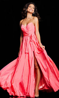 Jovani Long Taffeta Bubble Prom Ball Gown 38382