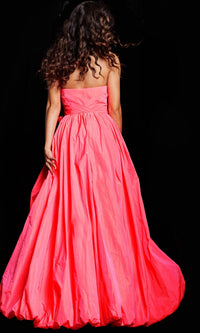 Jovani Long Taffeta Bubble Prom Ball Gown 38382