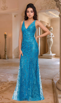 Long Prom Dress: Blondie Nites 3878BN