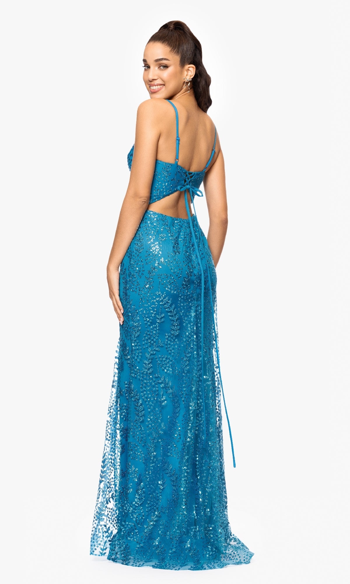 Long Prom Dress: Blondie Nites 3878BN