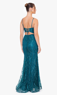 Long Prom Dress: Blondie Nites 3878BN