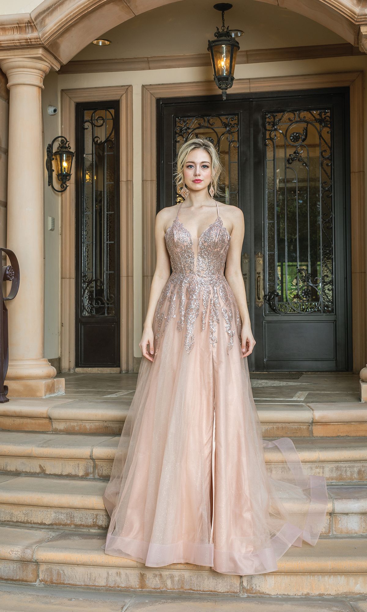 Promgirl rose gold dress sale