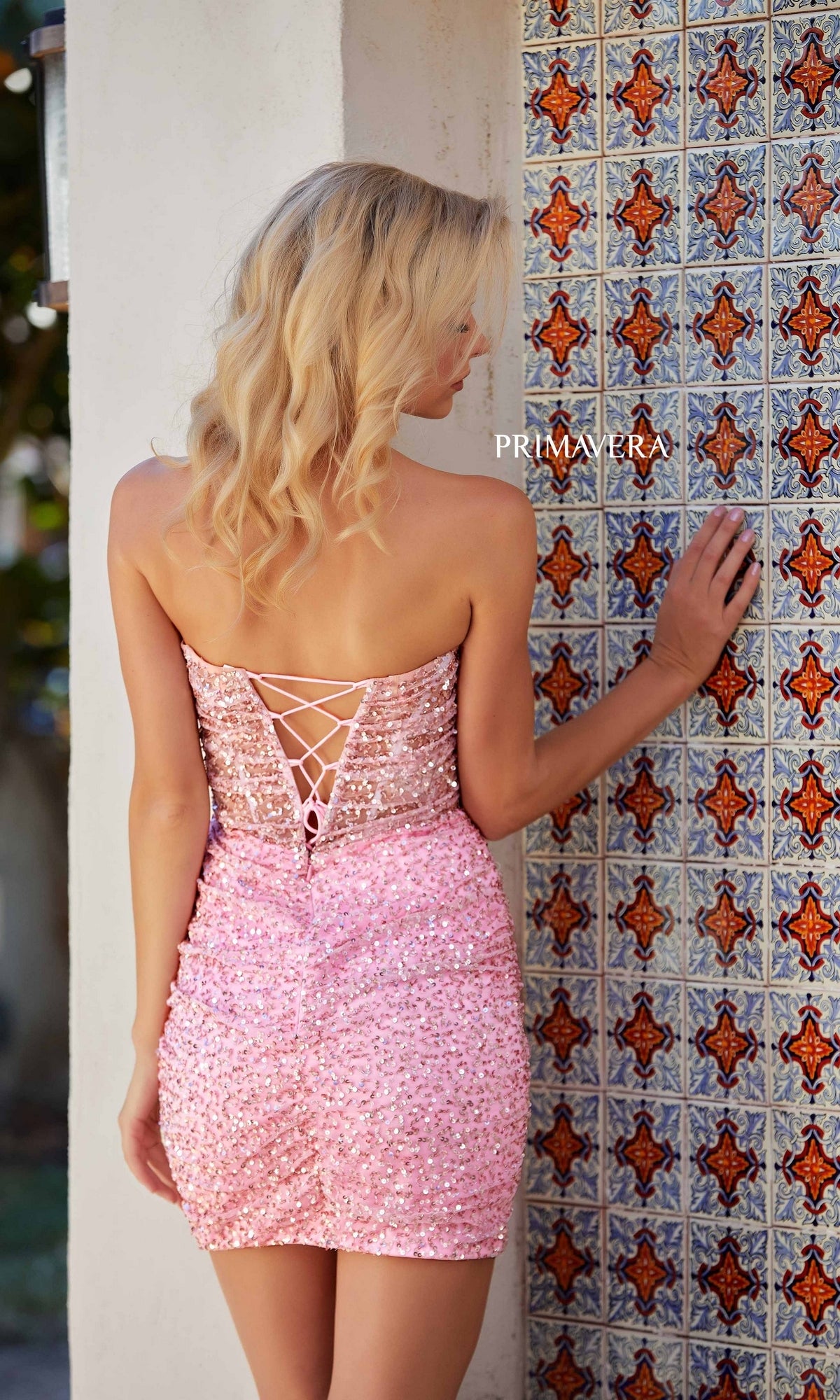 Primavera 4266 Short Homecoming Dress