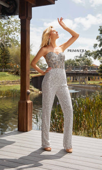 Long Formal Jumpsuit 4272 by Primavera