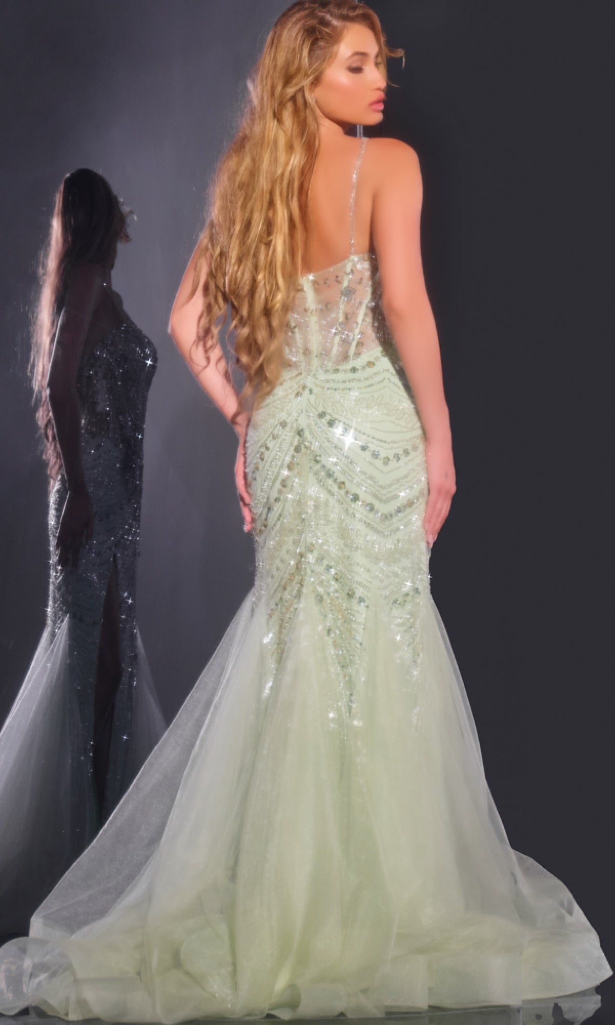 Long Prom Dress: Jovani 43189