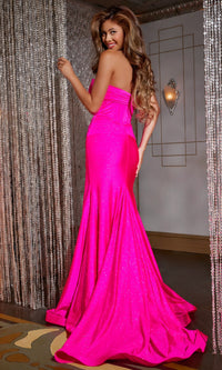 Strapless Cut-Out Long Prom Dress: Jovani 43419