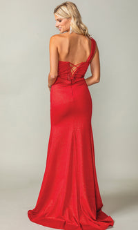 One-Shoulder Long Prom Dress: Dancing Queen 4415