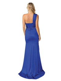 One-Shoulder Long Prom Dress: Dancing Queen 4415