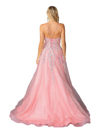 Blush Pink Long Prom Ball Gown: Dancing Queen 4431