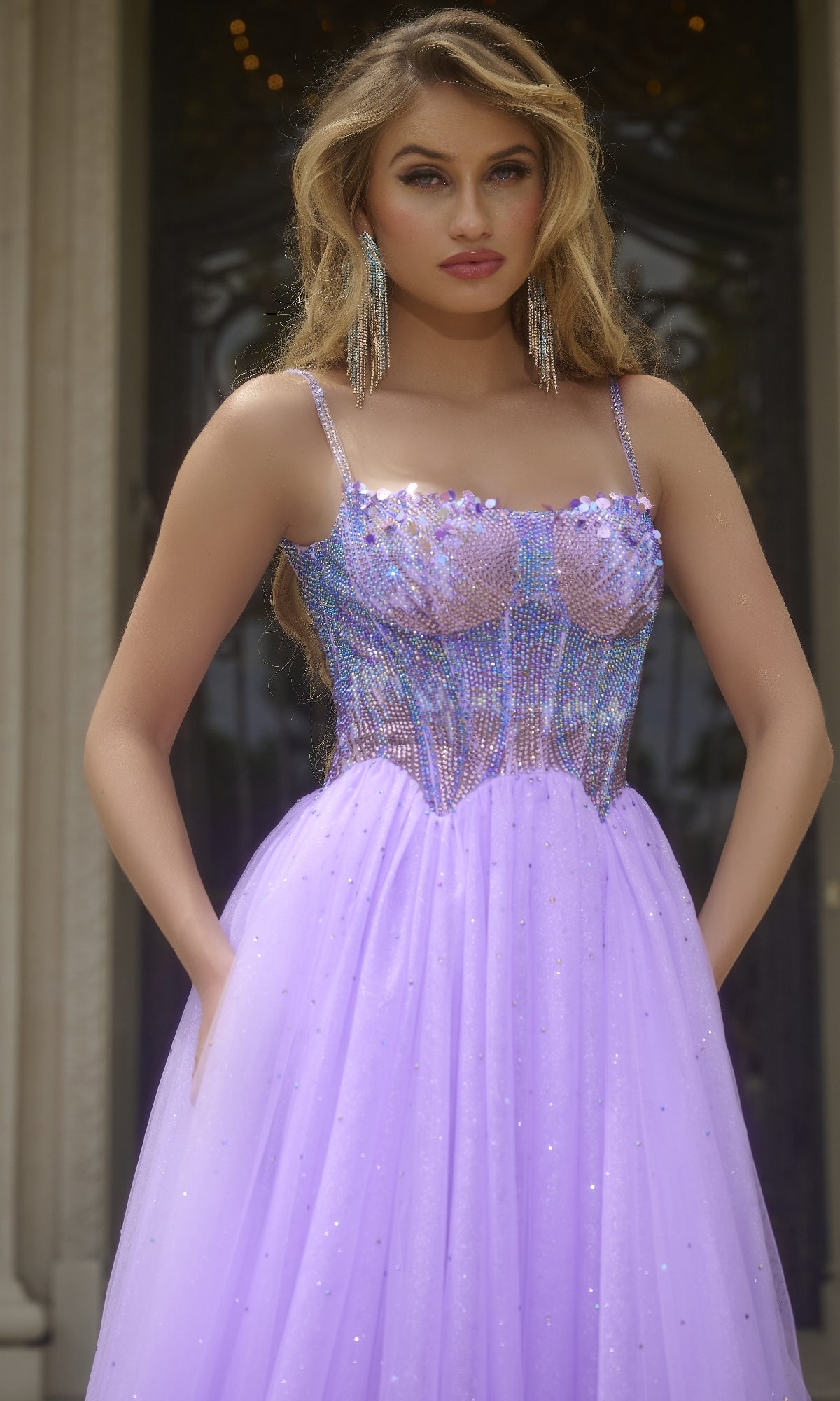 Glitter Prom Ball Gown: Jovani 44511