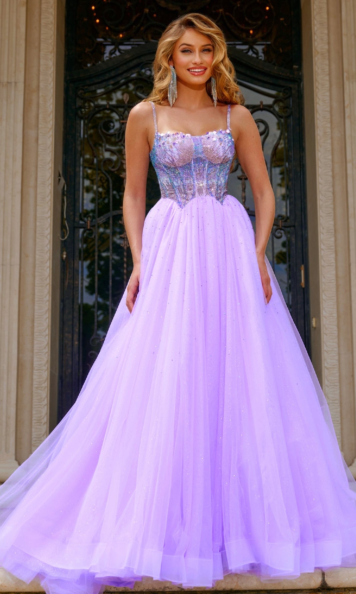 Glitter Prom Ball Gown: Jovani 44511