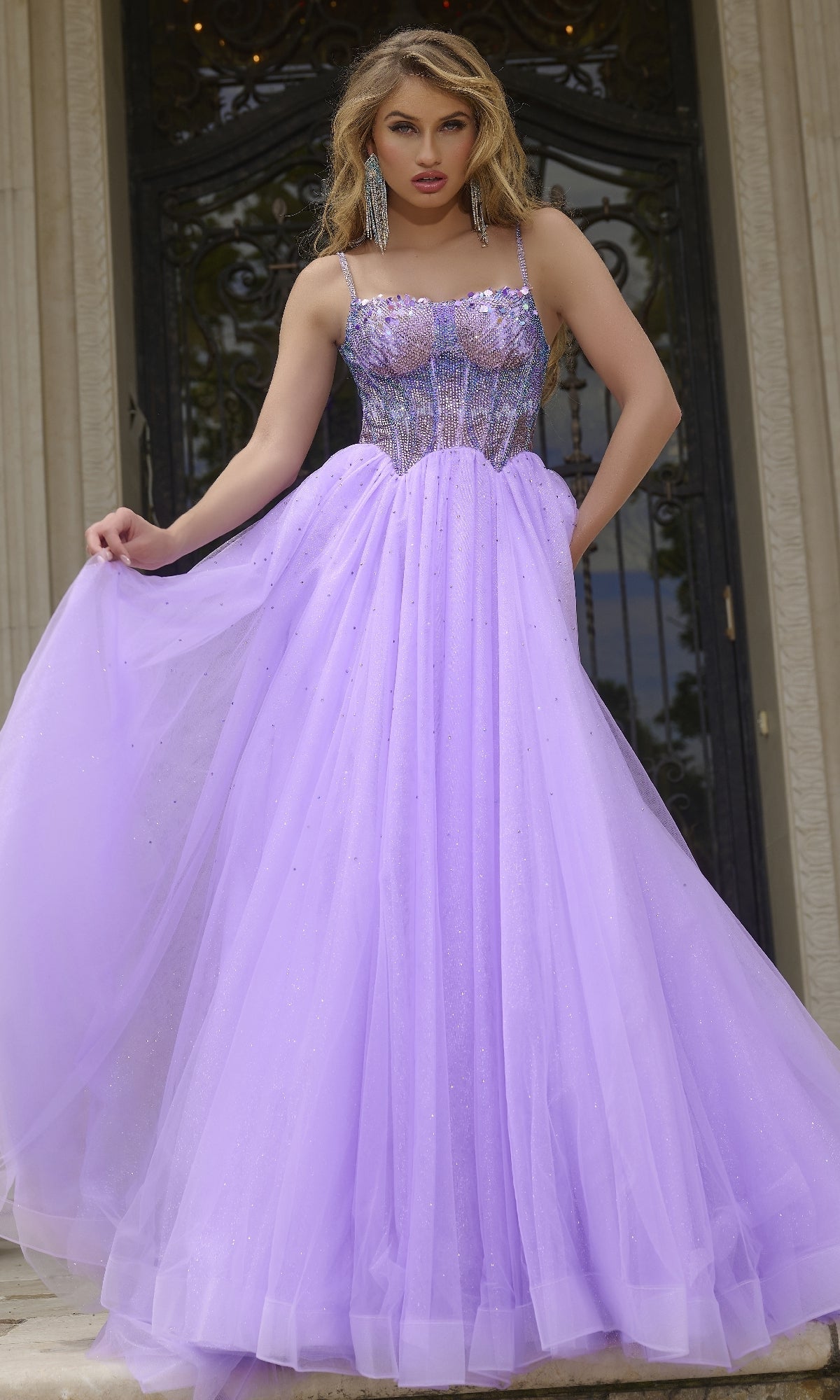 Glitter Prom Ball Gown: Jovani 44511