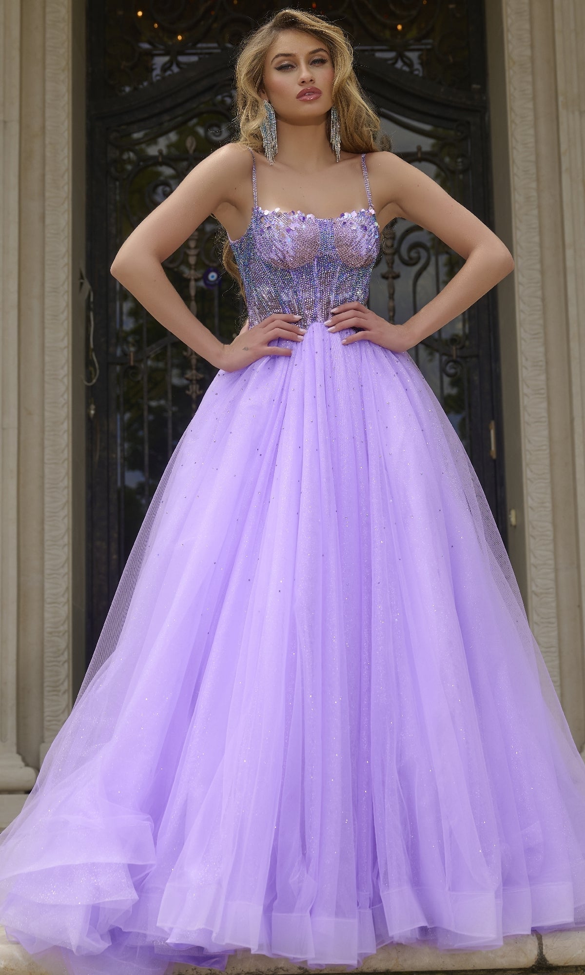 Glitter Prom Ball Gown: Jovani 44511