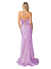 Lace-Up Long Corset Prom Dress: Dancing Queen 4456