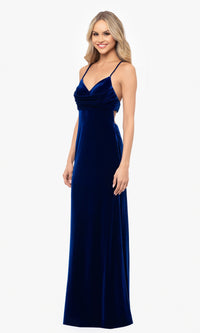 Dark Blue Prom Dress: Blondie Nites 4494BN