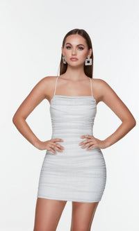 Alyce Ruched Tight Mini Homecoming Dress 4570