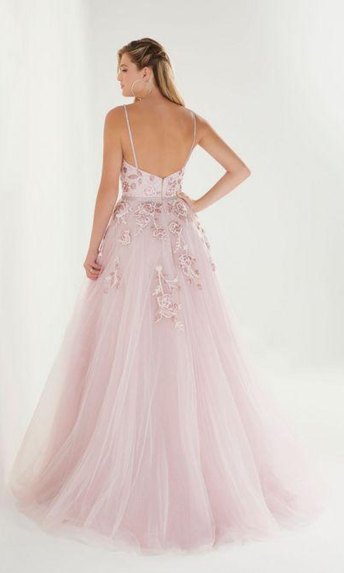 Embroidered Prom Ball Gown: Tiffany 46266