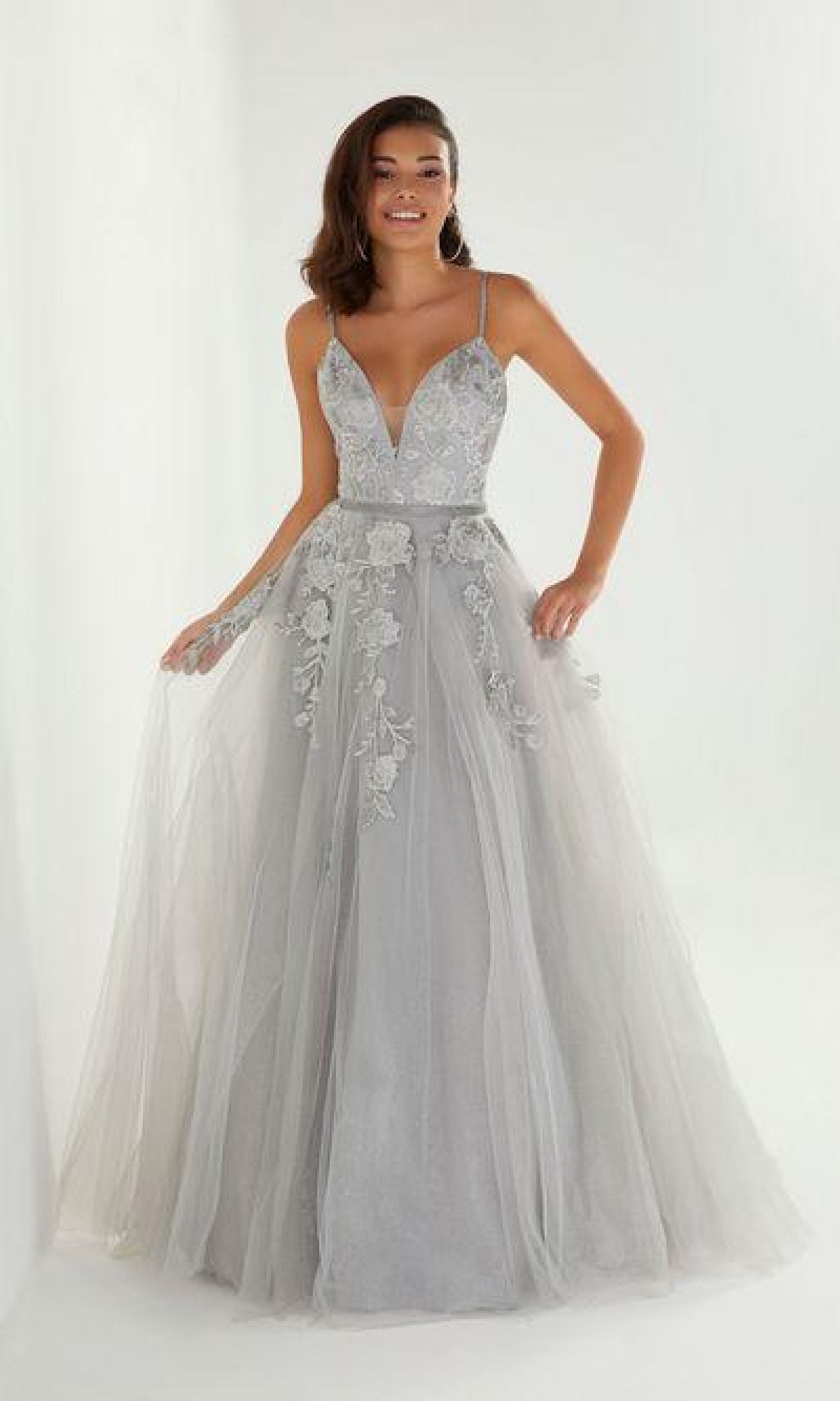 Embroidered Prom Ball Gown: Tiffany 46266