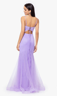 Blondie Nites Lilac Purple Long Prom Dress 4706BN