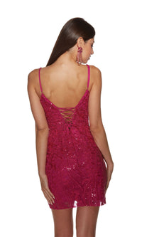 Alyce Short Sequin-Lace Homecoming Dress 4812