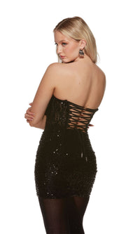 Alyce Strapless Sequin Mini Homecoming Dress 4825