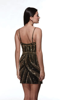 Alyce Sequin-Swirl Short Homecoming Dress 4879