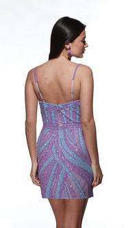 Alyce Sequin-Swirl Short Homecoming Dress 4879