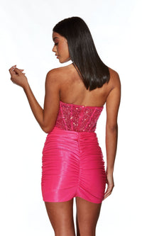 Alyce Sequin and Beaded Corset Homecoming Dress 4916