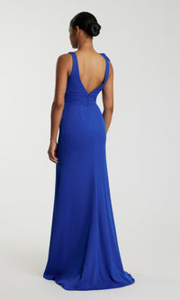 Shoulder-Bow Long Prom Dress: Mac Duggal 49454