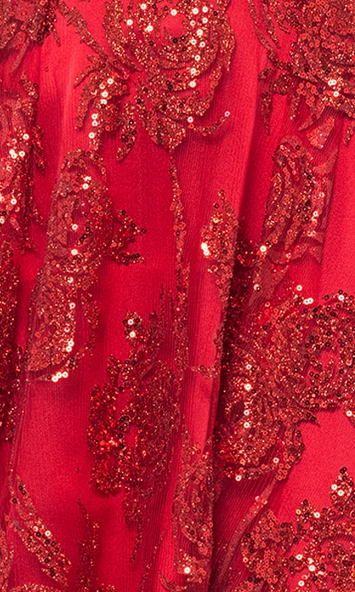 Short Red Glitter Homecoming Dress 4960BN