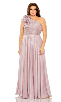 Mac Duggal Plus-Size Lilac Formal Dress 49713W