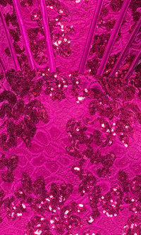 Hot Pink Lace Prom Dress: Blondie Nites 5247BN