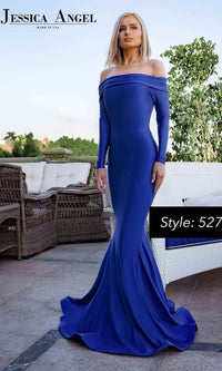 Long Sleeve Long Prom Gown: Jessica Angel 527