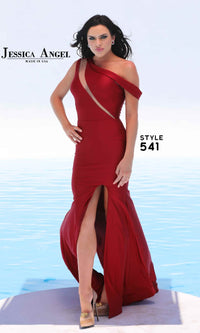 Slash Cut-Out Long Prom Dress: Jessica Angel 541