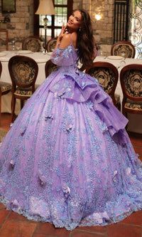 Glitter Tulle Quinceañera Dress: Amarra 54229