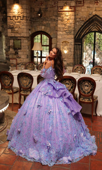 Glitter Tulle Quinceañera Dress: Amarra 54229