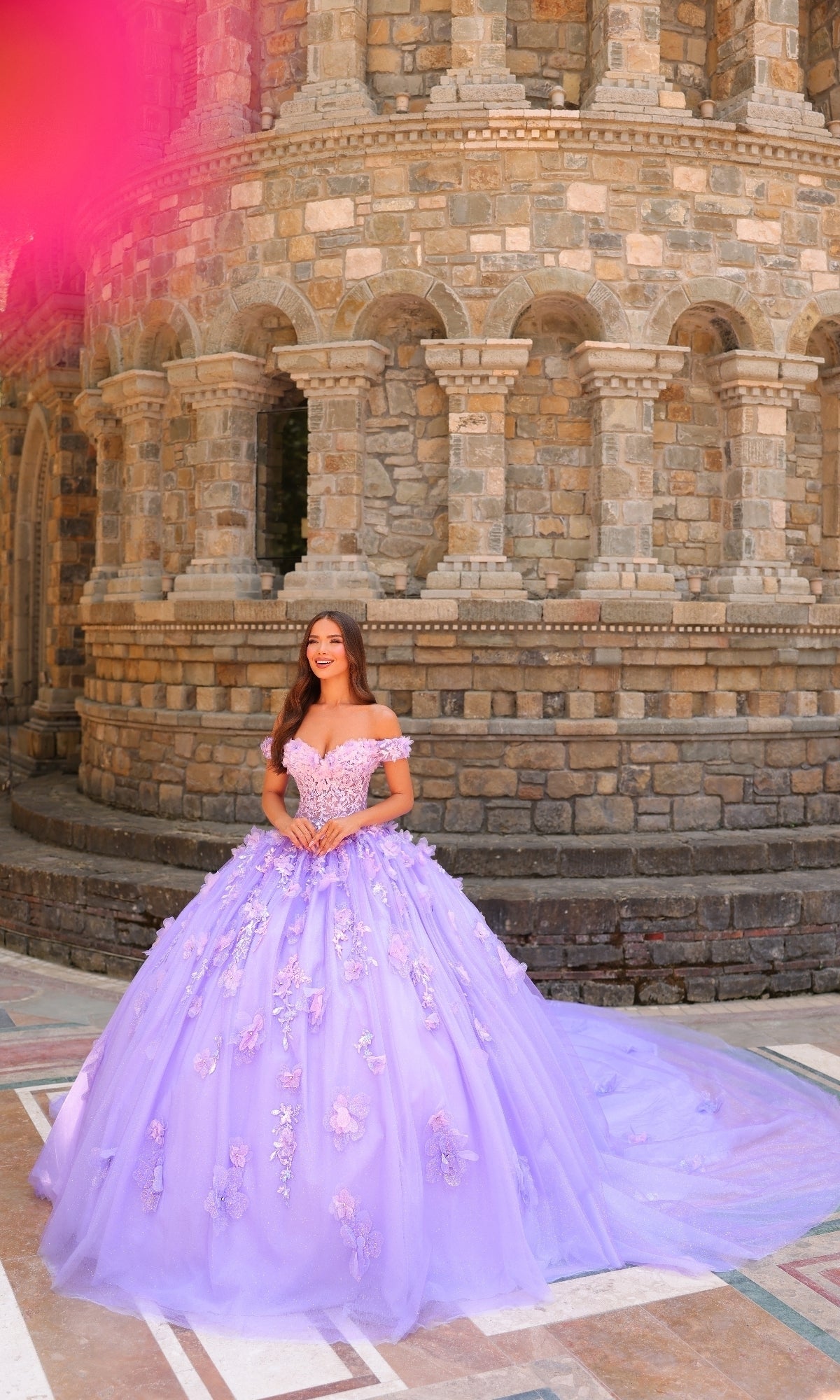 3D Floral Quinceañera Dress: Amarra 54231