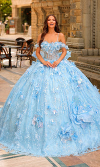 3D Flower Quinceanera Dress: Amarra 54233