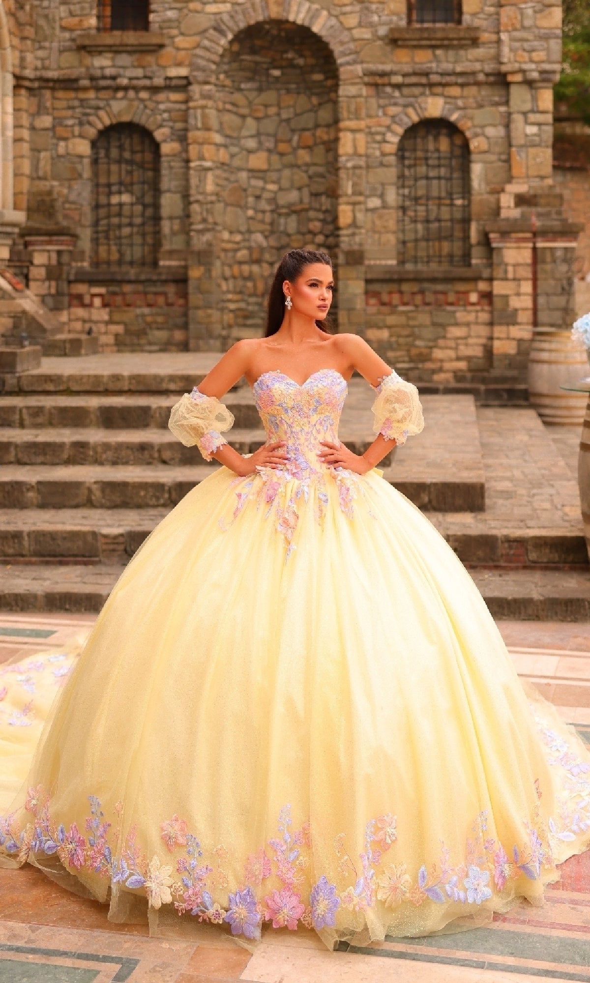 Amarra 54234 Long Quinceanera Dress