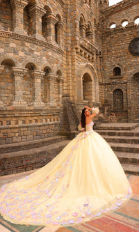 Puff-Sleeve Quinceanera Dress: Amarra 54234