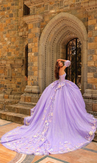 Puff-Sleeve Quinceanera Dress: Amarra 54234